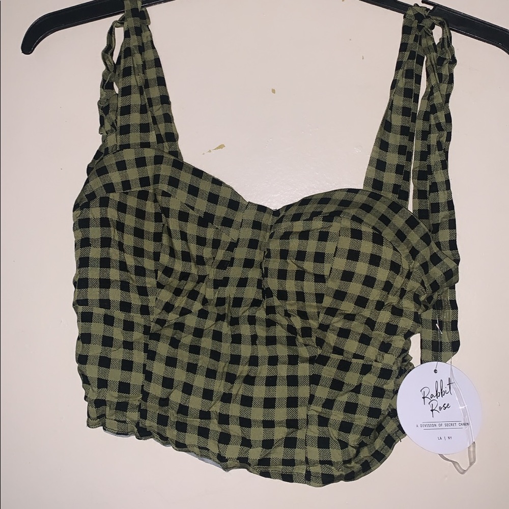 Plaid crop top